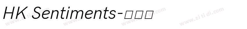 HK Sentiments字体转换